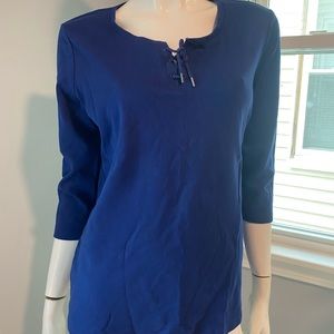 *NWOT* Talbots Blue Cotton Blouse